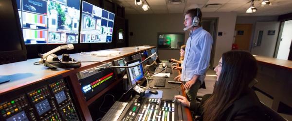 An SMPA studio control room is shown. The IDDP will assist journalists in developing stories that help correct distorted public narratives.